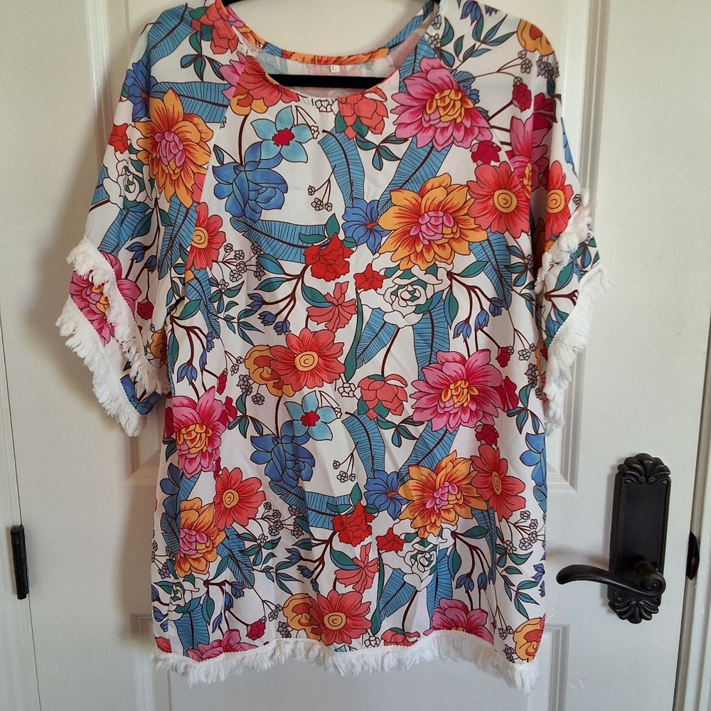 Floral Print Women's Top